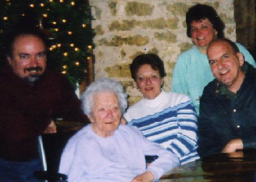 From left, Ken, Grandma, Camille, Colleen and Brian